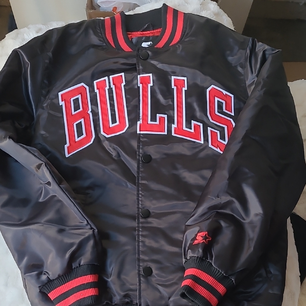 STARTER Black and Red Bulls Jacket